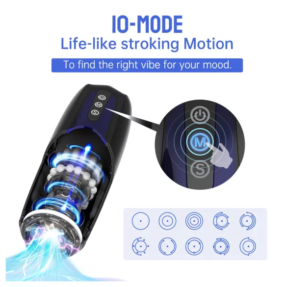 Magic Motion Xone - Masturbator controlat prin aplicație, pentru bărbați (albastru)