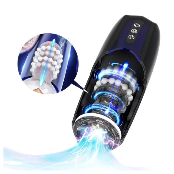 Magic Motion Xone - Masturbator controlat prin aplicație, pentru bărbați (albastru)