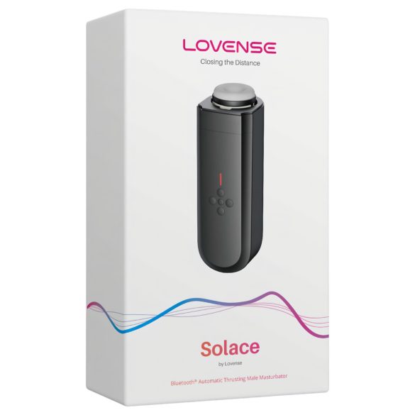 LOVENSE Solace - masturbator inteligent cu mișcare sus-jos (negru)