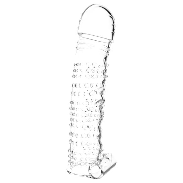 Lonely - înveliș penian vibrațional cu țepi (transparent)