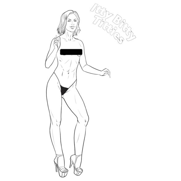 WoodRocket - carte de colorat erotică pentru adulți - sâni