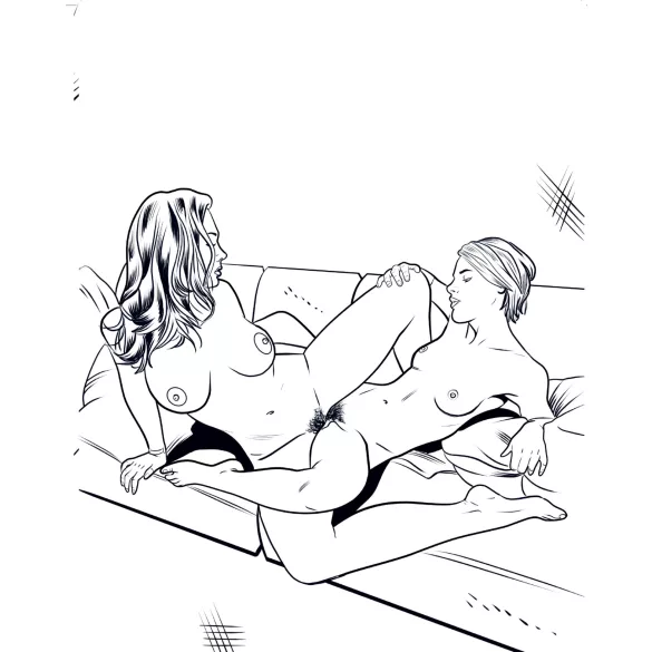 WoodRocket - Porno lesbian pentru adulți, carte de colorat erotică