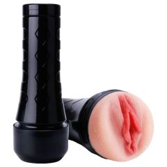   Tracy's Dog 3D Stroker - vagină artificială realistă în carcasă (negru-natur)