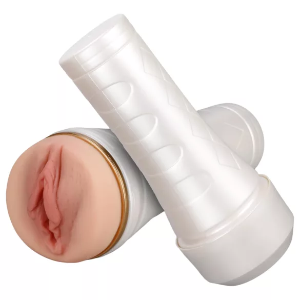 Tracy's Dog - masturbator realist 3D - vagină artificială în carcasă - alb-natur