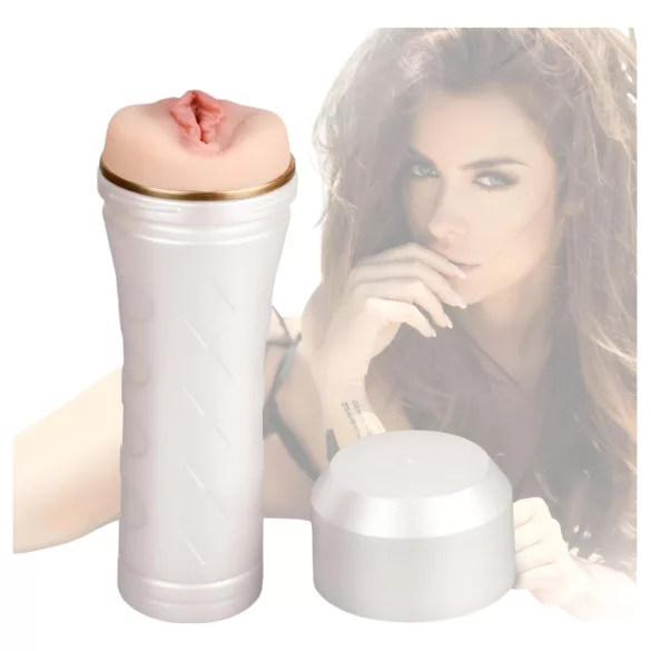 Tracy's Dog - masturbator realist 3D - vagină artificială în carcasă - alb-natur