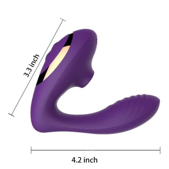 Vibrator și stimulator de clitoris Tracy's Dog OG - rezistent la apă (mov)