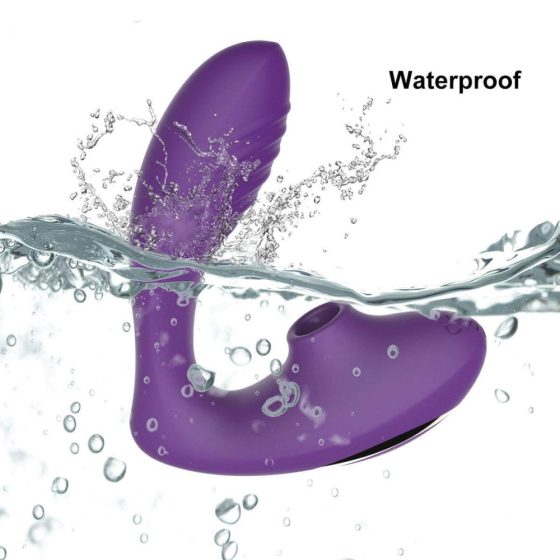 Vibrator și stimulator de clitoris Tracy's Dog OG - rezistent la apă (mov)