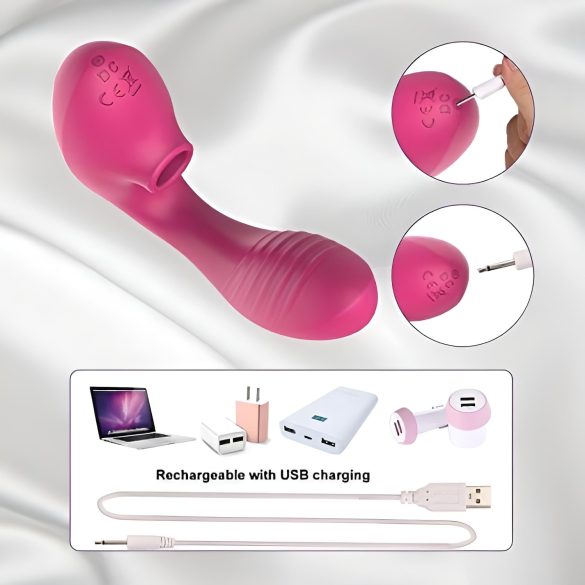 Tracy's Dog OG - Vibrator pentru punctul G și stimulare clitoris - silicon roz