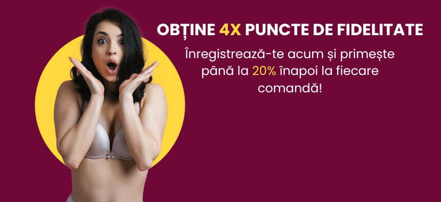 Câștigă de 4 ori mai multe puncte de fidelitate la sex shop Lovesexshop.ro